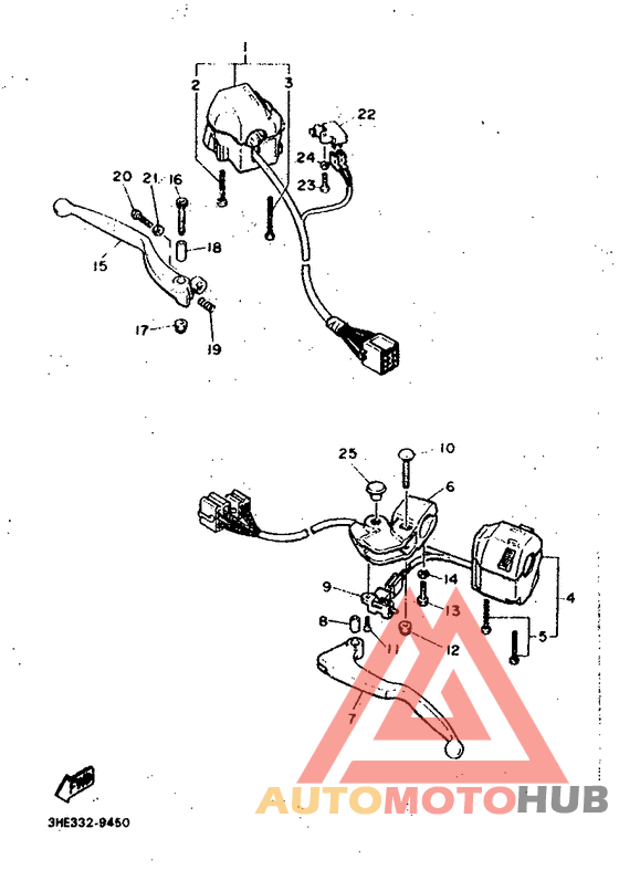 Handle switch. lever