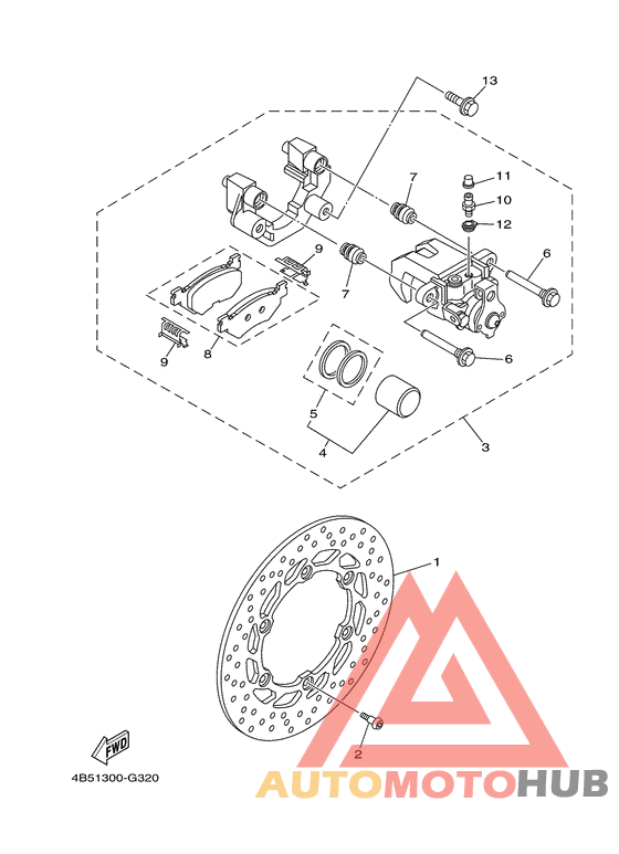 Задний суппорт