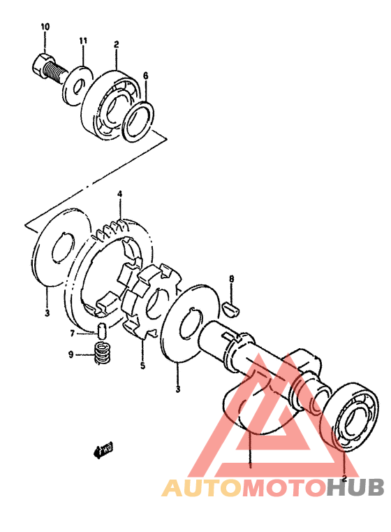 Балансир кривошипа