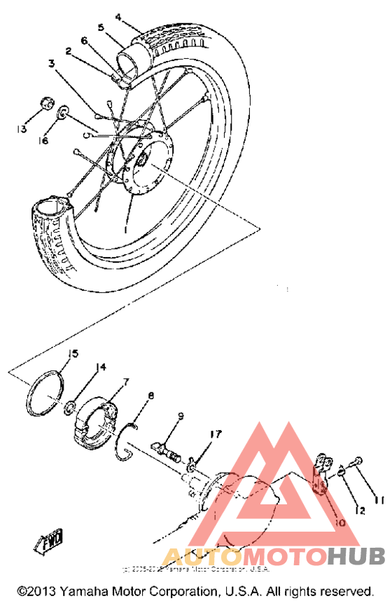 Переднее колесо