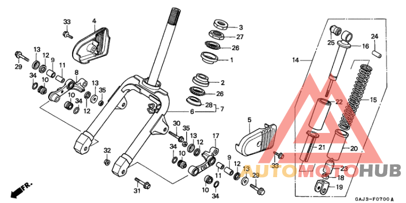 Front fork/front cushion