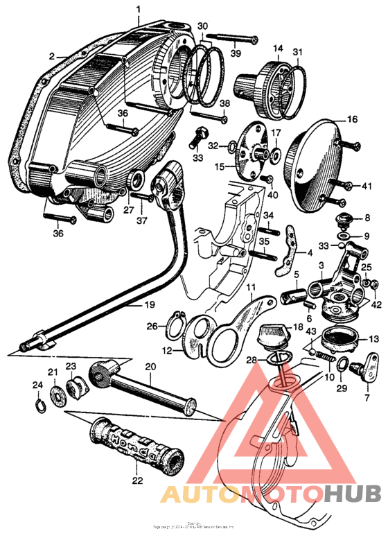 Oil pump + filter + right crankcase cover