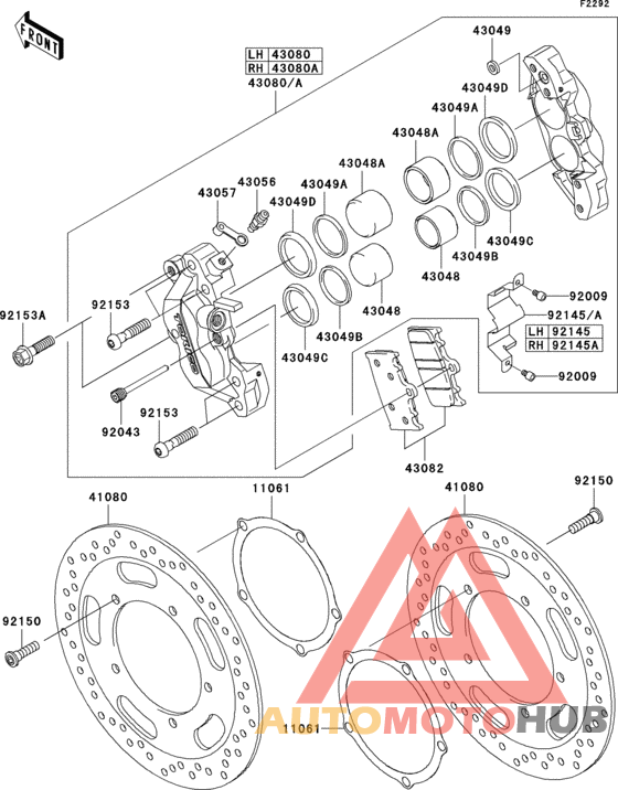 Передний тормоз