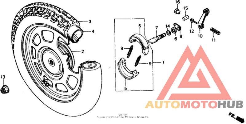 Переднее колесо