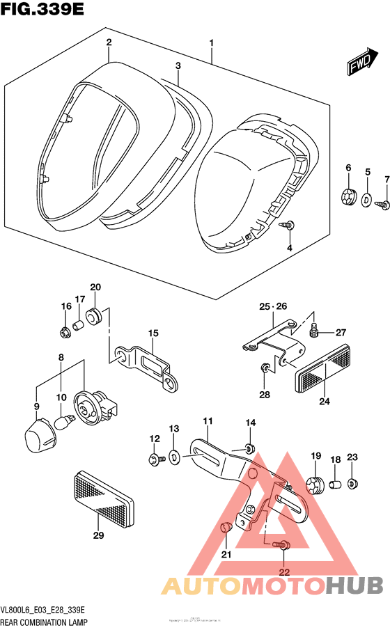 Rear Combination Lamp (Vl800Tl6 E28)