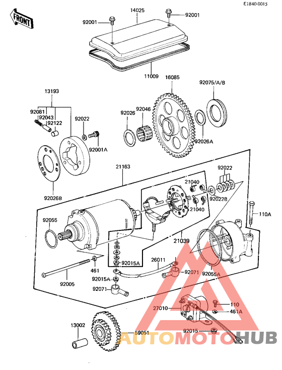 Starter motor/starter clutch