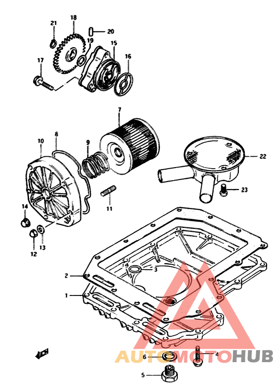 Oil pump - oil filter
