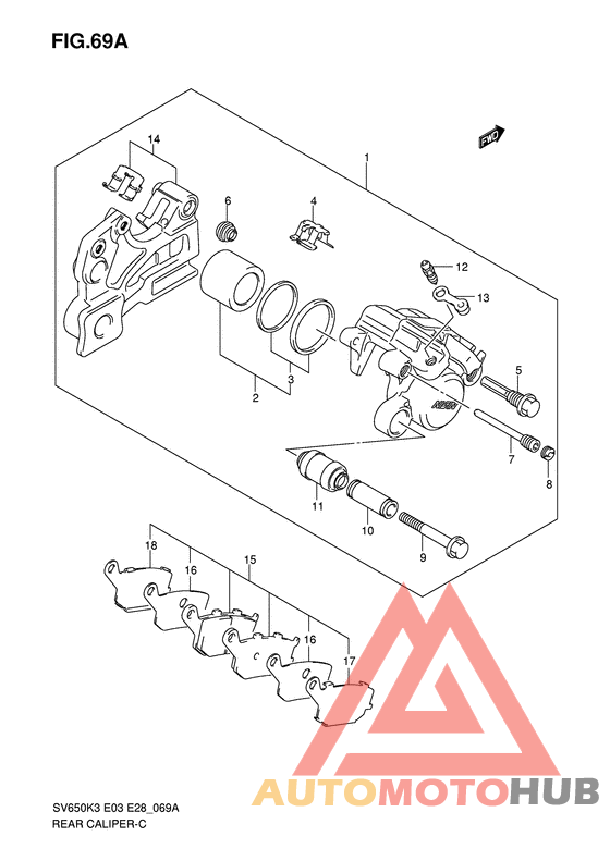 Задний суппорт