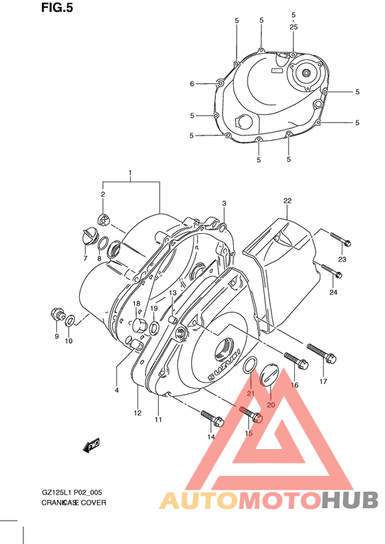 Crankcase cover ass`y  (v
