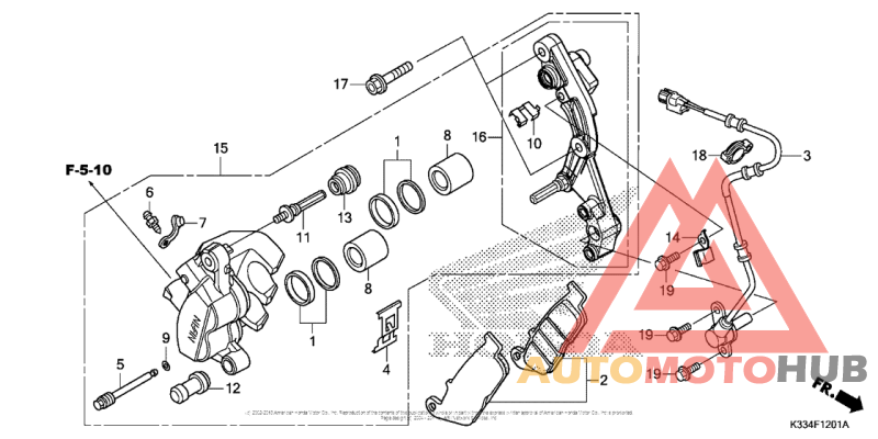 Front Brake Caliper (Abs)