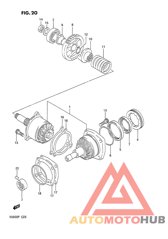 Secondary drive gear