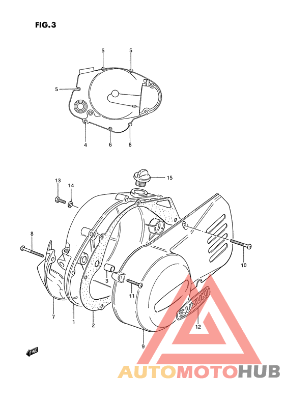 Crankcase cover ass`y  (v