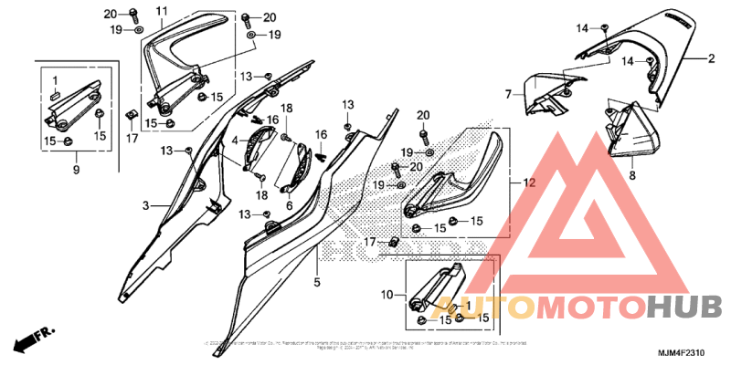 Задний обтекатель