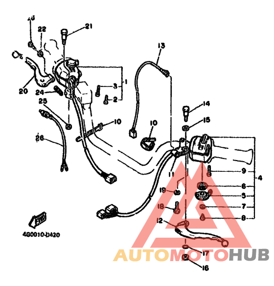 Handle switch. lever