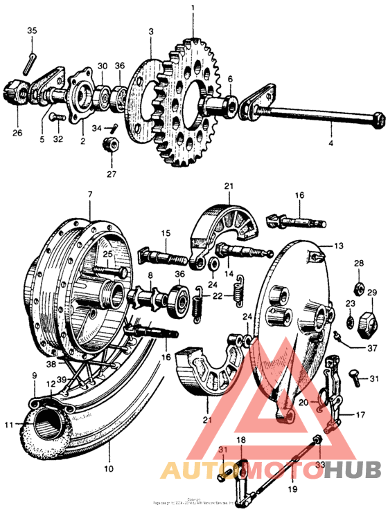 Переднее колесо