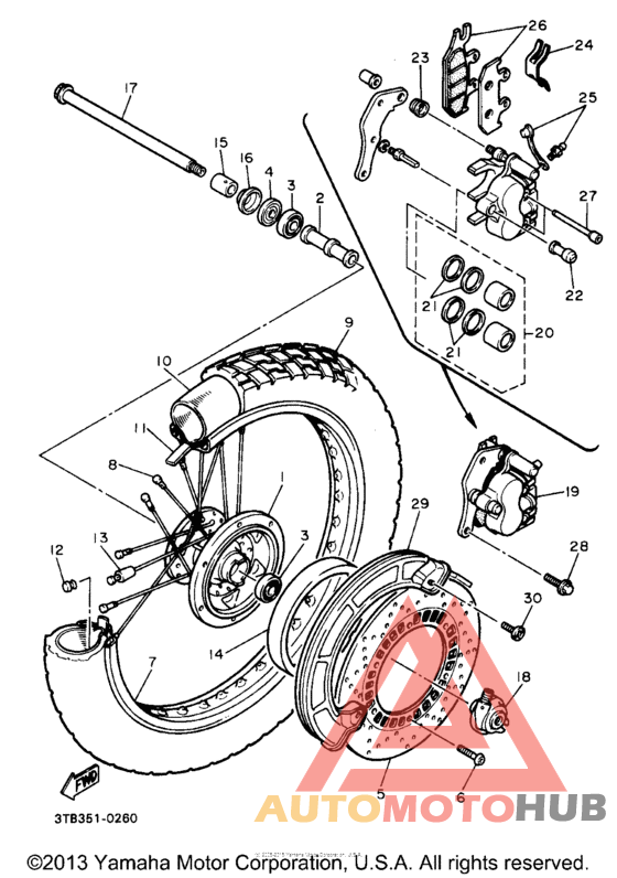 Переднее колесо