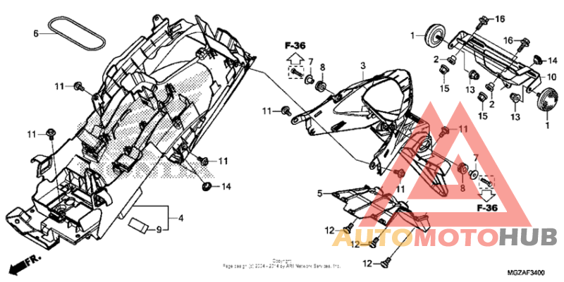 Задний бампер