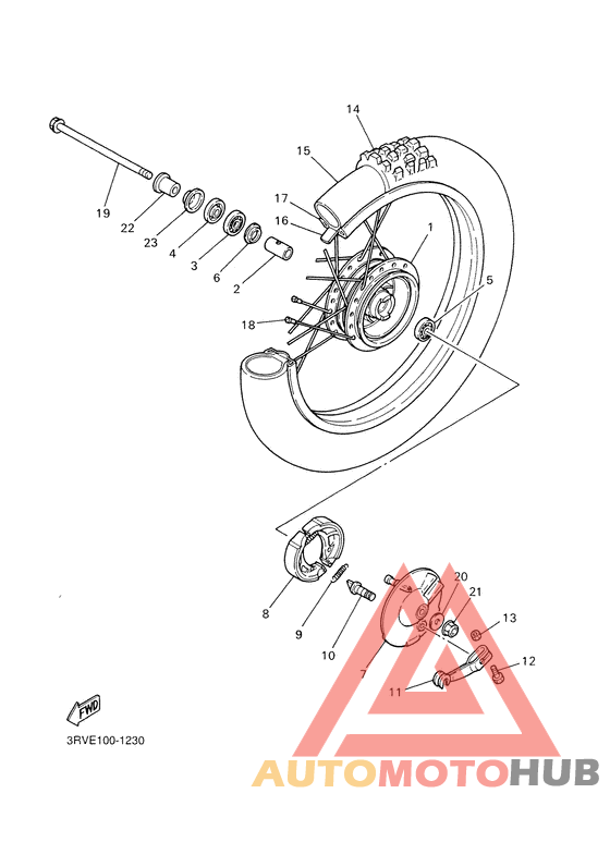 Переднее колесо