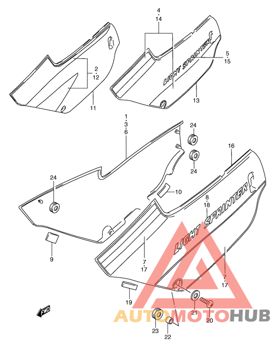 Обтекатель задний