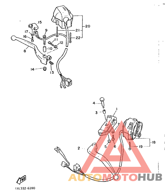 Handle switch. lever