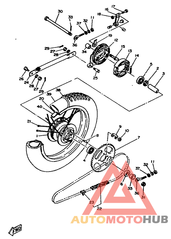 Переднее колесо