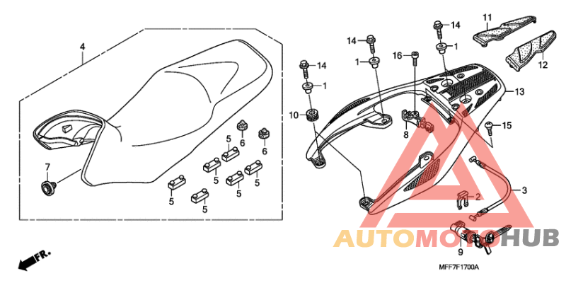 Seat/rear carrier