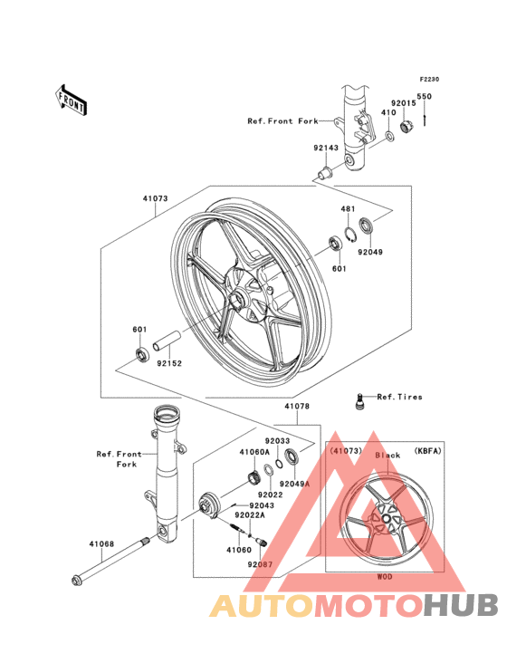 Переднее колесо