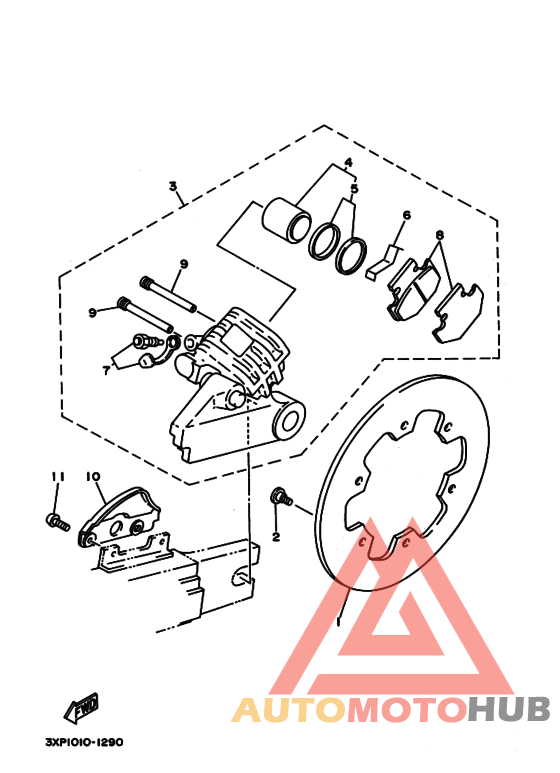 Задний суппорт