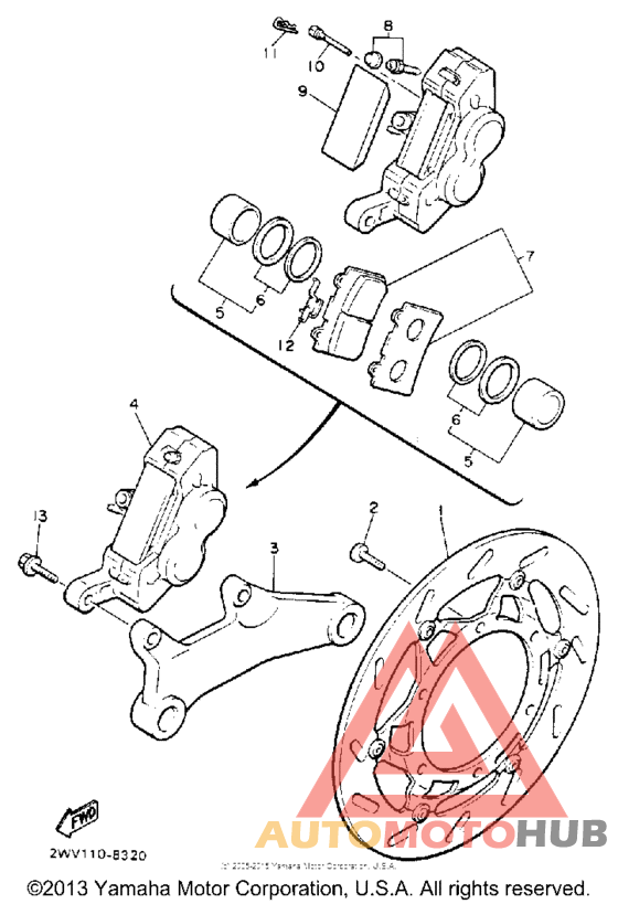 Задний суппорт
