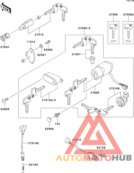 Ignition switch(vn800-b5/b6)