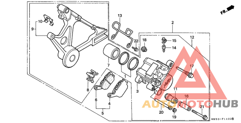 Задний суппорт