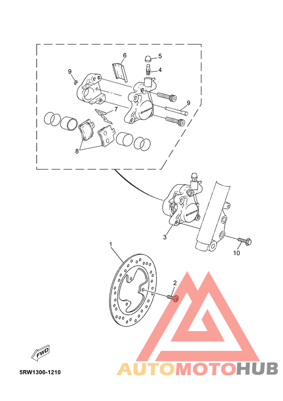 Передний суппорт