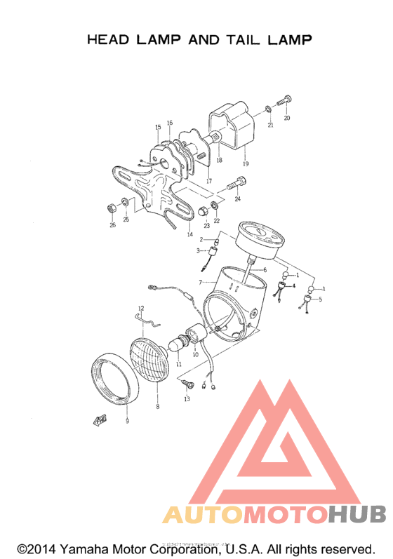 Head lamp - tail lamp