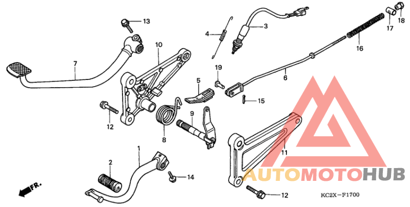 Brake pedal assy