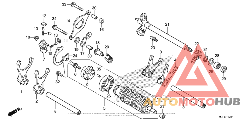Gearshift Drum (2)