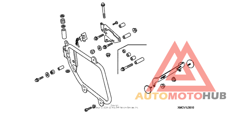 Saddlebag mounting brackets