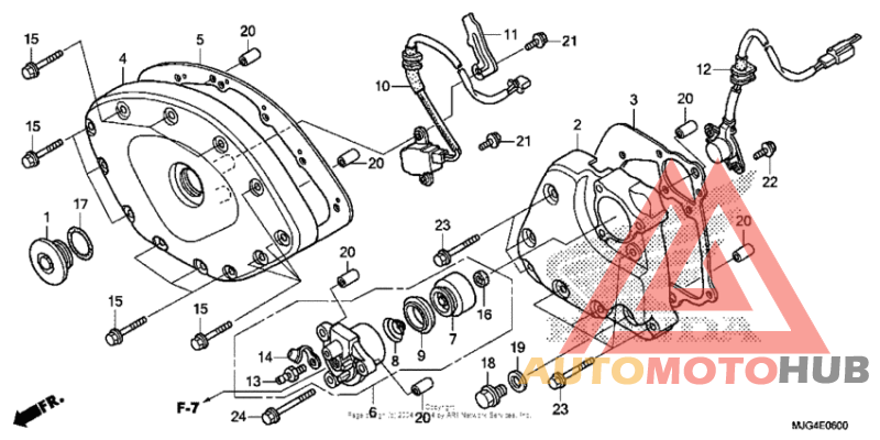 Front cover + transmission cover
