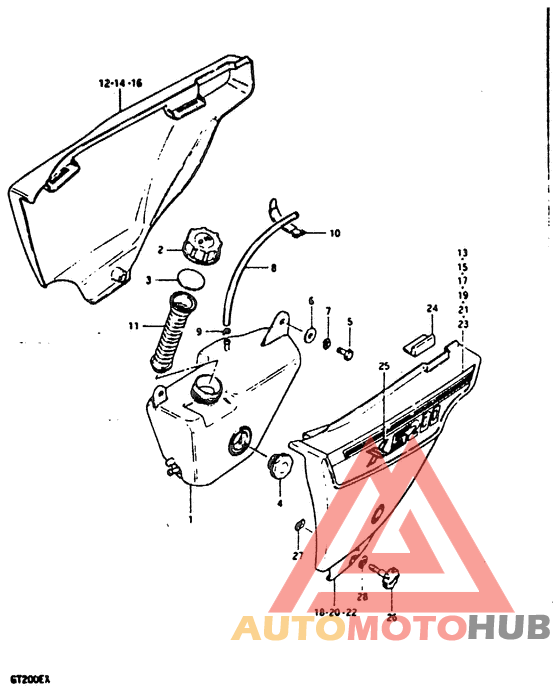 Oil tank - frame cover