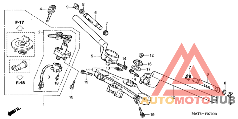 Handle pipe/top bridge