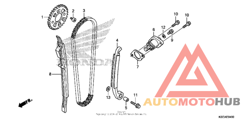 Cam chain + tensioner