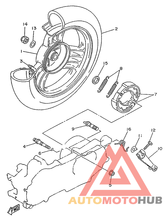 Переднее колесо