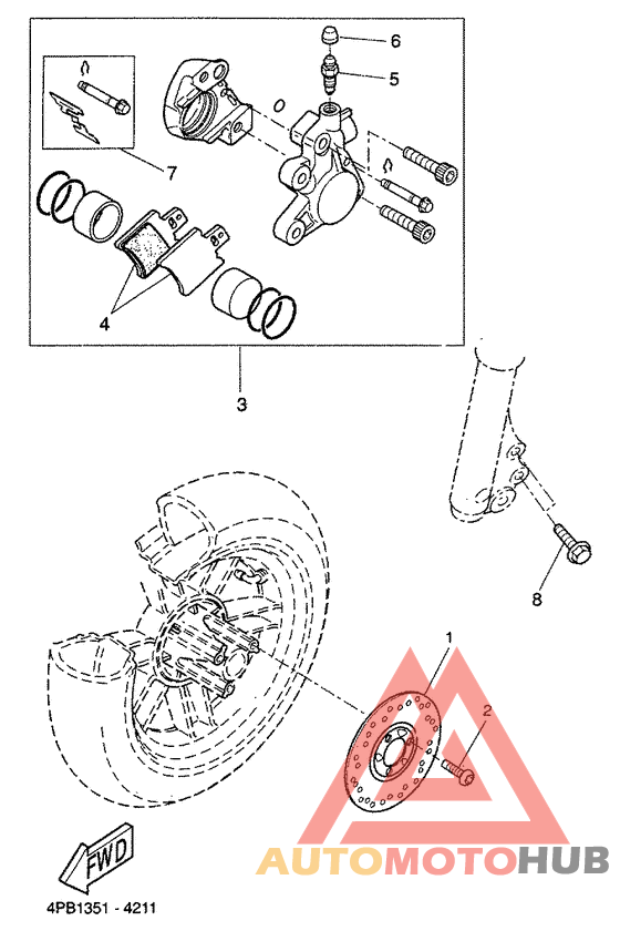 Передний суппорт