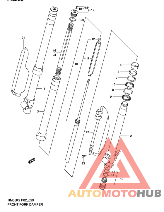 Демпфер передней вилки