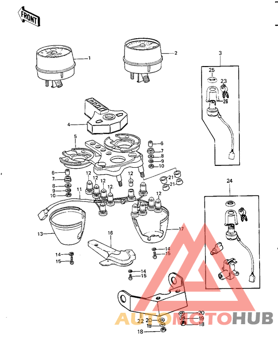 Meters/ignition switch