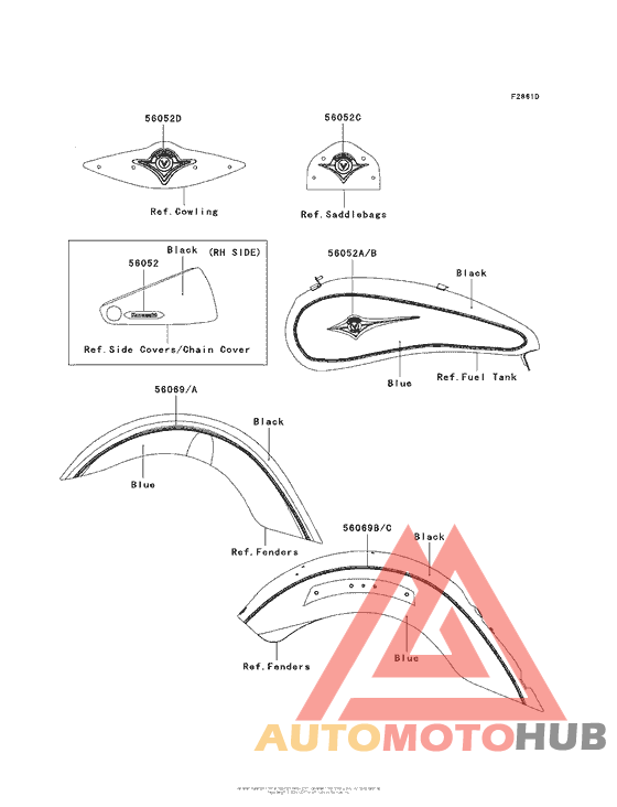 Decals (Black/blue)(Jaf)