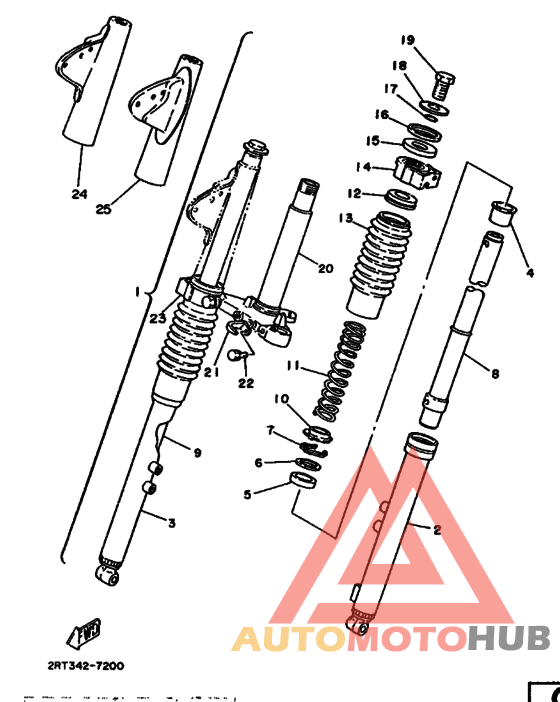Вилка передней оси