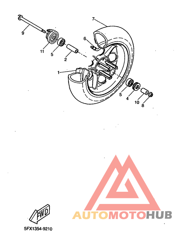 Переднее колесо