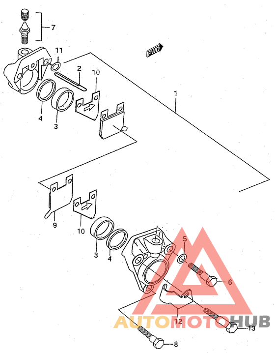 Передний суппорт