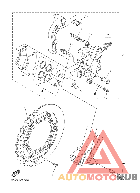 Передний суппорт