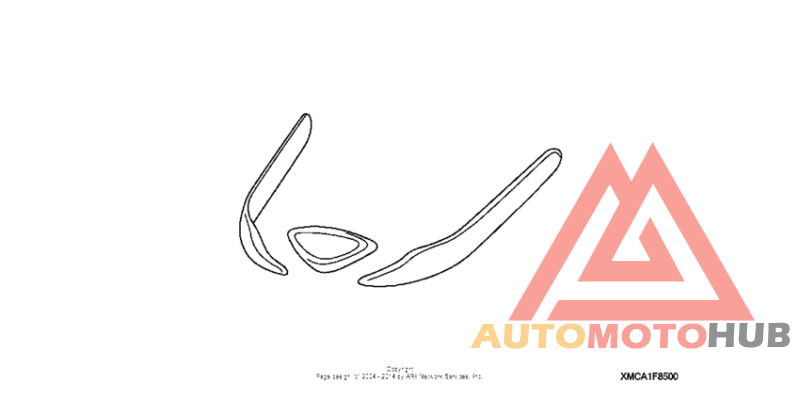 Chrome front fender ornament